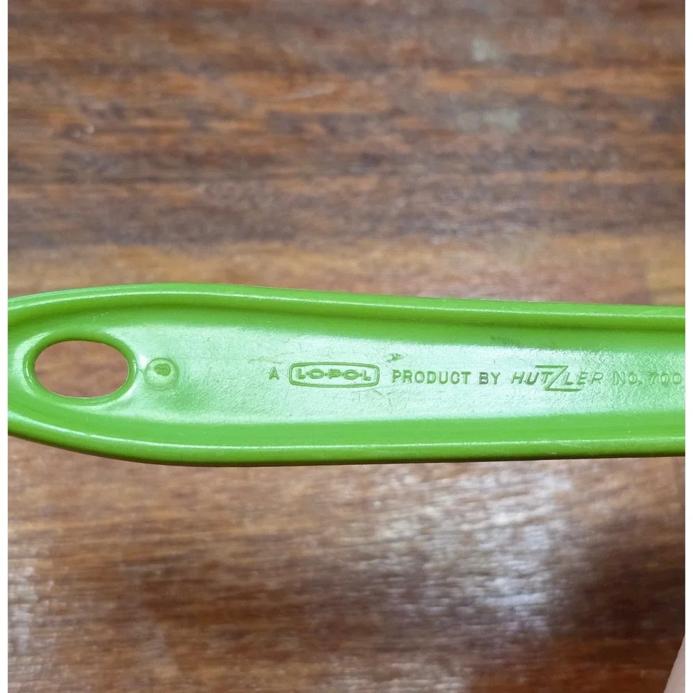 Vintage Hutzler Lopol No 700 Green Plastic Mixing Spoon Retro Kitchen Tool USA
